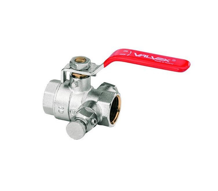 ZAWÓR KULOWY DN 20 (3/4") ONYX ZE SPUSTEMI KORKIEM - 1453650 - 2