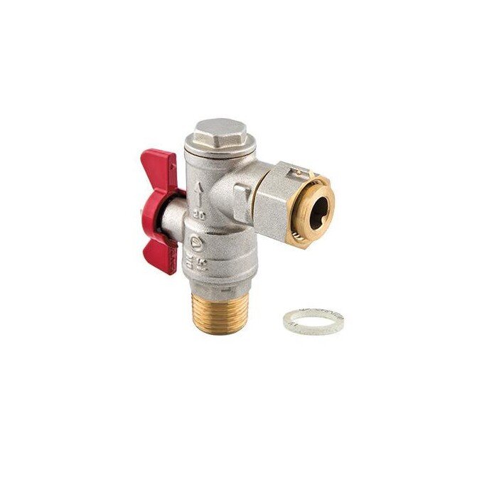ZAWÓR ODCINAJĄCY KĄTOWY Z FILTREM SPIN DN 20 3/4" - 1473780 - 2