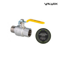 ZAWÓR KULOWY Valvex GAZ 1" ORION WZ RĄCZKA STAL - PEŁNOPR - 3414090 - 2