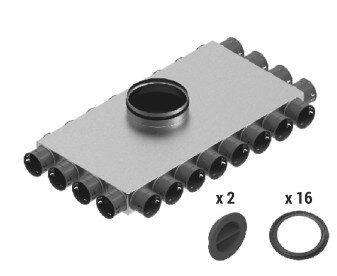 Skrzynka rozdziel 16-14 x 75 / 200 / W.2 zestaw - SX-WS16X75/200SRZ - 1