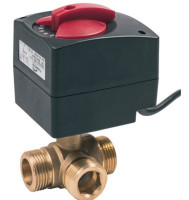 Zaw.przel. 3-drog.z silow DN25 / kvs10m3/h,GZ1-67s,230V,10Nm - 89-00030 - 1