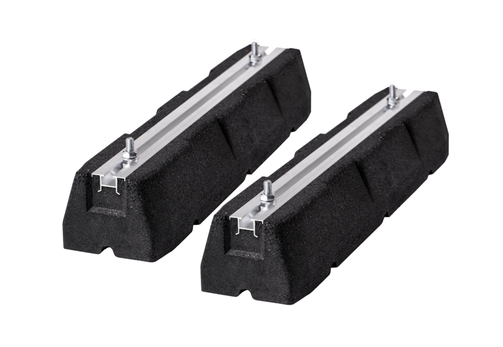 Podstawa gumowa [2 szt.] nośność do 300 kg długość 600 mm (Akcesoria) - RB600/130/BOX - 1