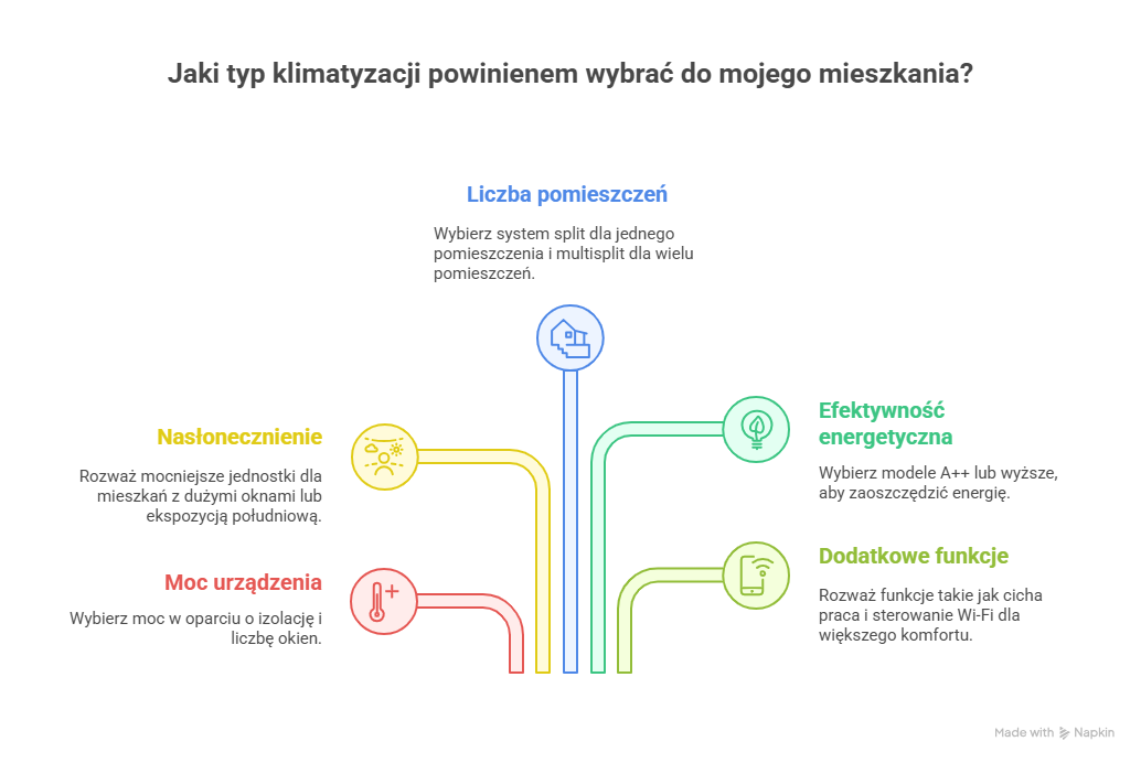 Jaka klimatyzacja do mieszkania? Kluczowe czynniki przy wyborze urządzenia