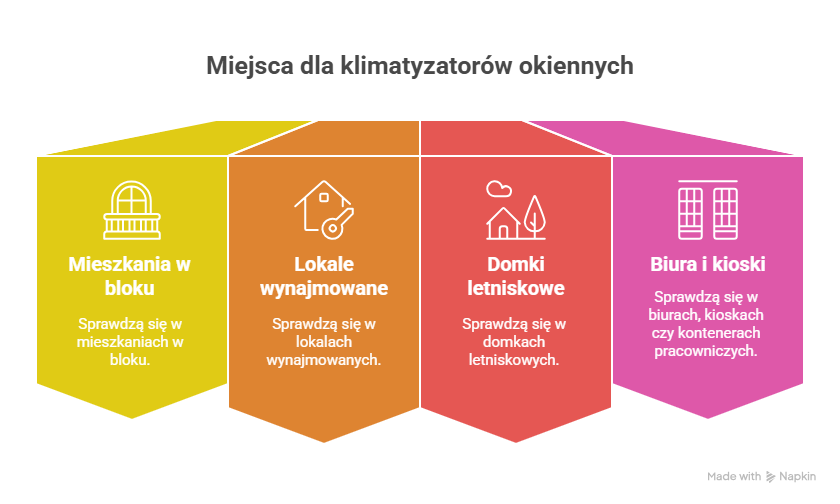Gdzie montować klimatyzatory okienne
