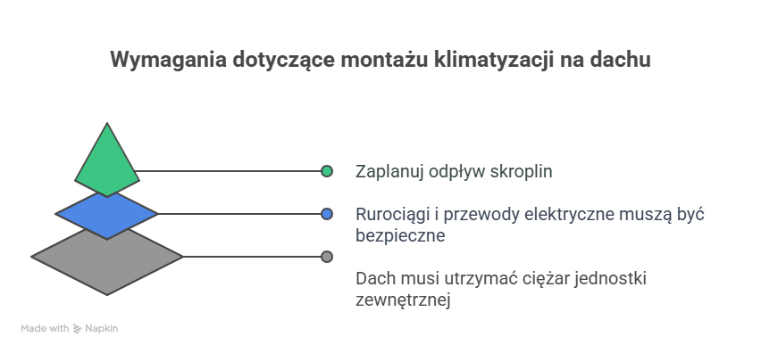 Wymagania dotyczące montażu klimatyzacji na dachu